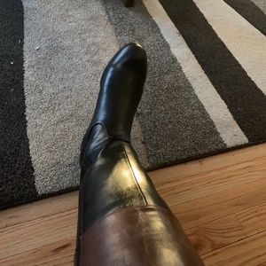 Black and Brown Boots